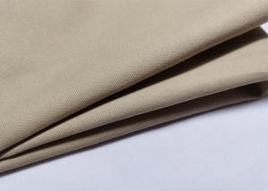China Cotton Yarn Carded Plain Dyed CVC Twill Fabric Washable Workwear Use factory