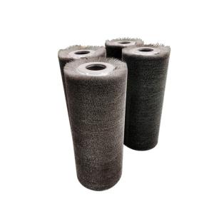 China Stainless Steel Wire Roller Brush For Polishing Wpc Board factory