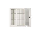 Waterproof Fireproof Glass Door Filing Cabinet Knock Down Office Steel