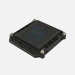 Square Fiber Optic Cable Box 1 Inlet 1 Outlet Junction Box
