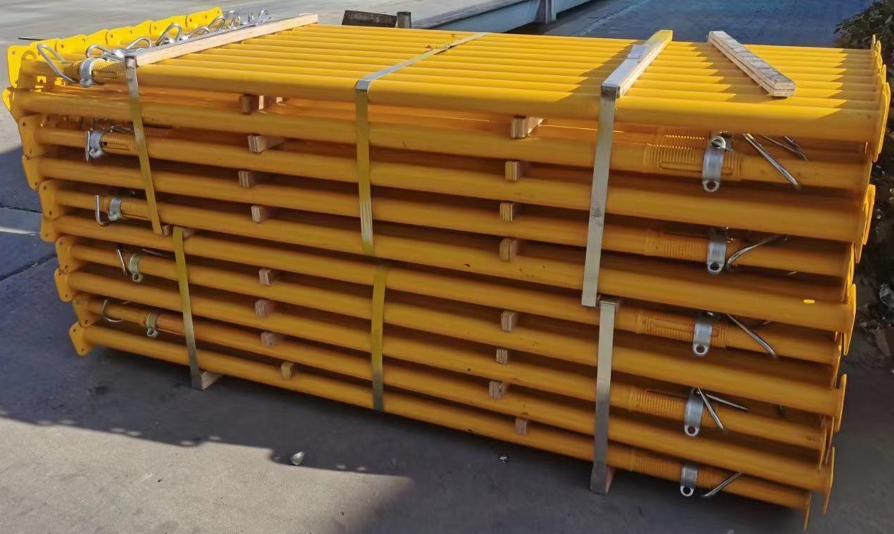 Customizable Shore Props With 120*120*5/6mm Plate 48mm/60mm/76mm Outer Tube Diameter