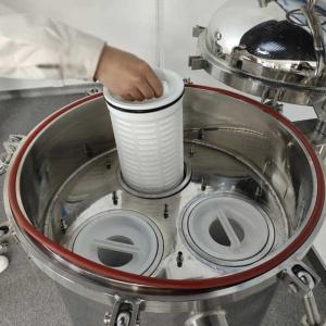 China High Flow High Flux Stainless Steel Pleated Cartridge Filter Housing Industrial Filtration Equipment factory