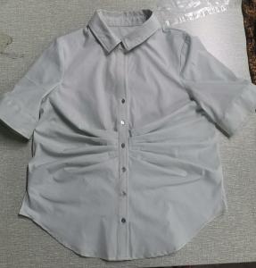 China Blouse Cotton 63%, Nylon 32%, Spandex 5%, Women's Shirt factory