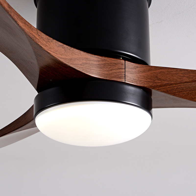 Elegant 46-Inch Scandinavian-Inspired Intelligent Remote-Controlled Ceiling Fan with Integrated Light