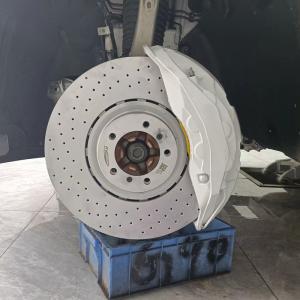 China Modified White Porsche Brake Calipers 1 Pot 330mm 345mm 370mm factory