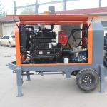 Small Mini Cement Mortar Truck Concrete Pump Hbt 40 Mini Truck Machines Chinese