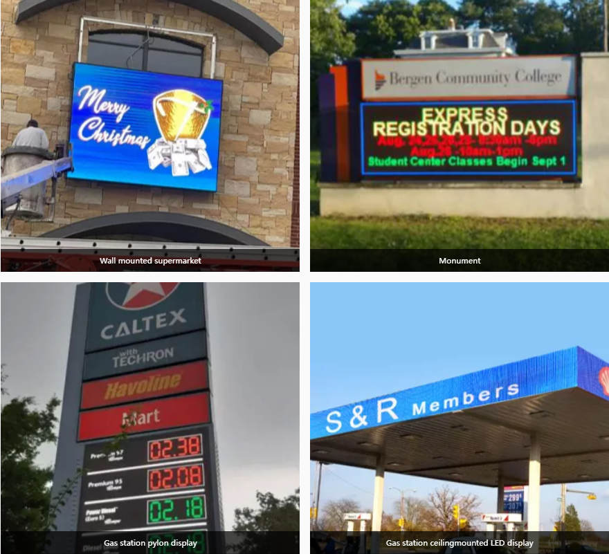 Vms Signs Front Service LED Display With MS080F 1/5 Scan Mode
