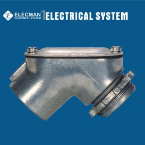 China Zinc 90 Degree Pull Elbow IMC Rigid Conduit Fittings to Box Threaded Type factory