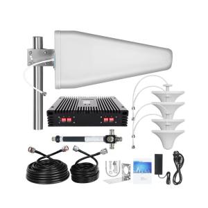 China GSM Network 75-80dB High Gain Tri Band 900 1800 2100mhz 3G 4G 5G Mobile Signal Booster factory