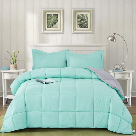 Super Soft Down Alternative Comforter - Customized Design Reversible with 2