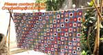 Crochet Afghan Throw Blanket Handmade, table cover, handmade crochet, blanket,