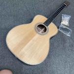Custom 40 inch OM45 body DIY KIT Acoustic Guitar with Herringbone Binding no