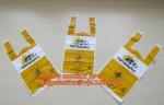 100 Compostable Biodegradable Shopping Bags - T-Shirt Style Carry Bags for Trash
