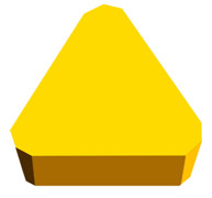 TPKN、TPG090204，TiAlN Coating Triangle Carbide Inserts , Multi Functional Carbide
