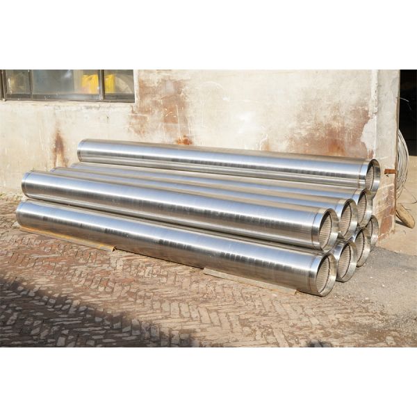 SS316L Wedge Wire Strainer Pipe 6 Inch 152.40mm Inner Diameter Continuous Slot Screen Tube