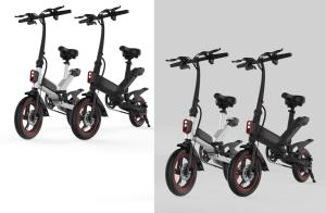 China Multi Functional Aluminum Folding Electric Bike City E Cycle 100 * 45 * 73CM factory
