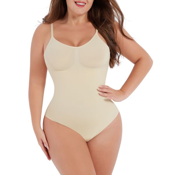 HEXIN 5XL Bodysuit Women's Seamless One-Piece Shapewear Breathable Slimming for Adults