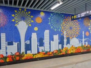 China 12m Length Stainless Steel Wall Sculpture , Contemporary Relief Sculpture factory