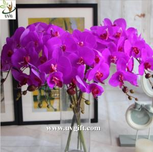 China UVG Latex high quality artificial flowers orchid for wedding decoration table centerpiece factory