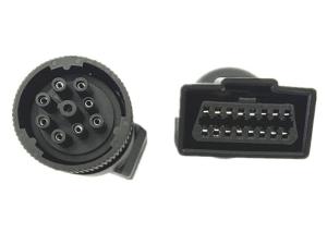 China J1939 Deutsch 9 Pin Female to J1962 OBD2 OBDII 16 Pin Female Adapter factory