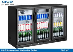 China Integrated Beer Cooler Refrigerator , 280W Input 3 Door Underbench Fridge Three doors factory