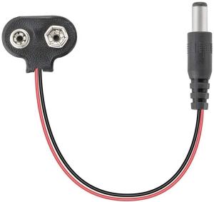 China 9V Battery Snap Clip Connector To DC Male 5.5mm/2.1mm Plug Power Cable for Battery Holders factory