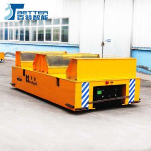 Battery Powered Flat Workshop Transfer Car Handing Equipment Rail Transfer Cart