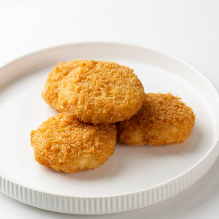 50g Frozen Fried Food Breaded Seafood Cake For Ready To Eat Calamari Patties