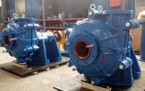 China Mining Duty 8 Bar High Pressure Slurry Pump 6 Vane Enclosed Impeller RAL 5015 factory