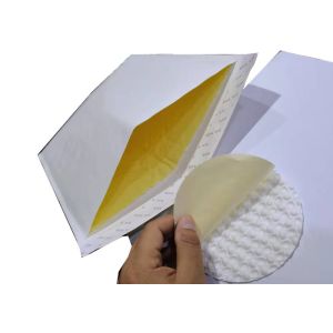 White 2 layer Eco Friendly Padded Mailers With Bubble Shape