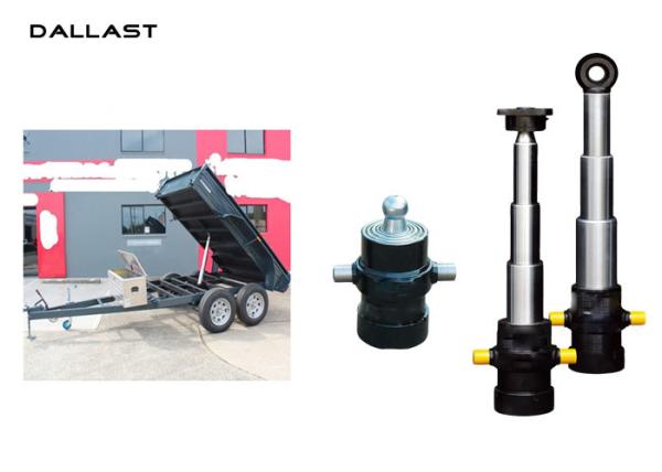 High Pressure Hydraulic Lift Cylinder Single Acting , Long Stroke Hydraulic