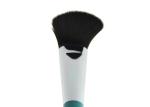 OEM Powder Foundation Brush Bule Wooden Handle Black Fiber Hair
