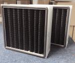 1" 2" 4" Available Pleated Panel Air Filters Black for Odor / Gas Filtration