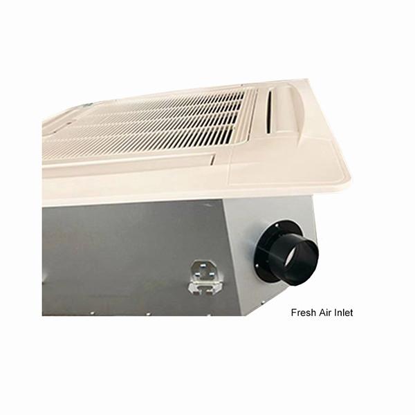 China 4 Directions Air Flow Ceiling Mounted Chilled Water FCU Fan Coil Unit factory