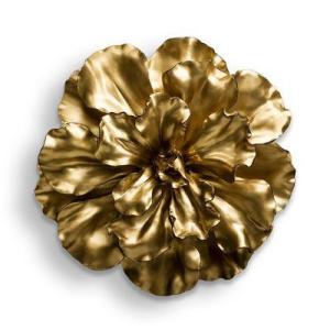 China Metal Wall Flower Large And Bold Luxury Flower Wall Art Piece For Hotel Interior factory