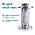 1 2 Inch Stainless Steel Braided Hose Garden Flanged PTFE Lined Pump Valve Pipe