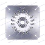PC 24 2.5mm Ferrule Style Polishing Jig For Fiber Optic Production Equipment