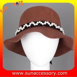 China 6090347 Sun Accessory customized winner fashion 100% wool felt clothe hats, women hats and caps wholesaling factory