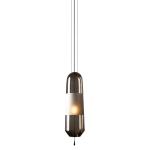 Height 38cm Gray / White / Amber Color Nordic Glass Ceiling Lights