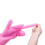 Massage Gloves Bath Grooming Dog Cleaning Washing Bathing Tool Shampoo Hand Comb