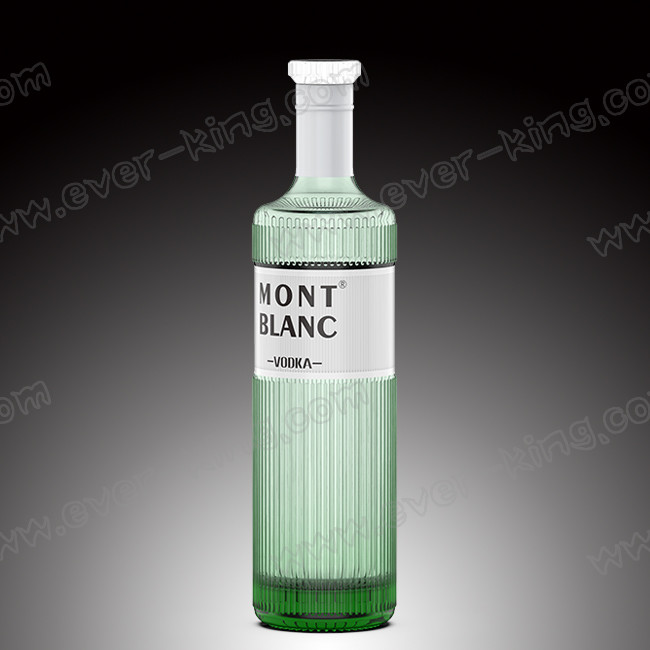Luxury 700ml Empty Vodka Bottle With Glass Cap