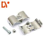 Chromed Lean Tube Connector Recycling 28mm Diameter For Office Desk System