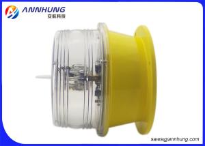 China Red Solar LED Aviation Obstruction Light for Tower Crane and Wind Turbine factory