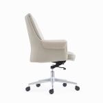 Ergonomic PU Genuine Leather Office Swivel Chair Upholstery Armrest