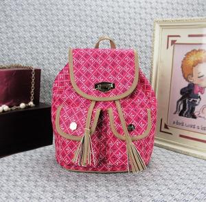 China The new Ms. shoulder bag drawstring handbag Korean letters printed PU leather backpack tide factory