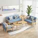 Modern Upholstered Wooden Sofa Sets Furniture for Living Room in 64/113/157cm