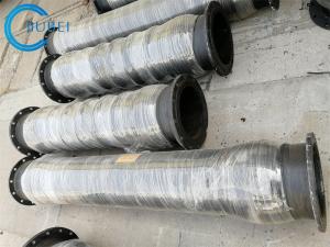 China 450 PSI Burst Pressure Rubber Suction Hose With Corrugated Black Rubber Cover factory