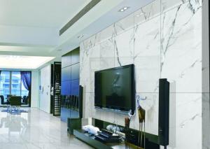 China Wear Resistant Marble Look Porcelain Tile 600*1200 Mm Easy Maintenance factory