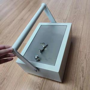 China Stainless Steel Handle Safe Deposit Box Portable Vault Safe Locker factory