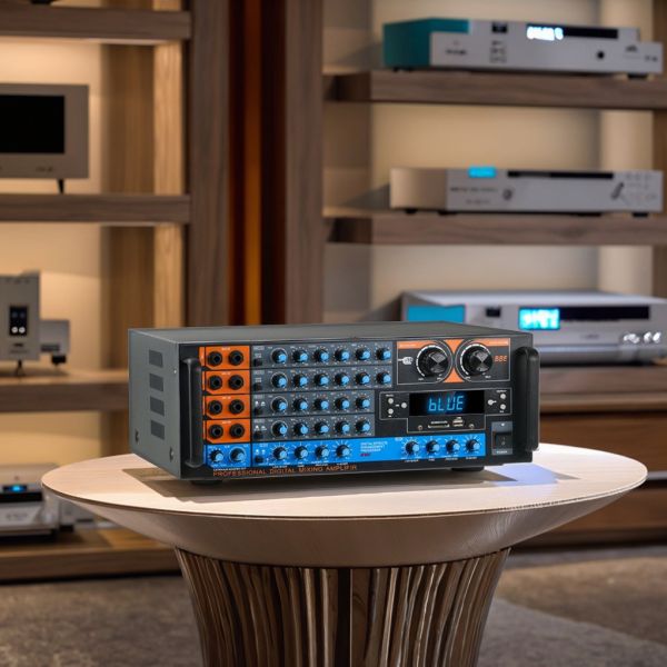 ZX-12B 4.0 Channel 800W HiFi Audio Amplifier Hot-Selling High-Power BT Wireless Home Audio Large Digital Receiver Amplifier